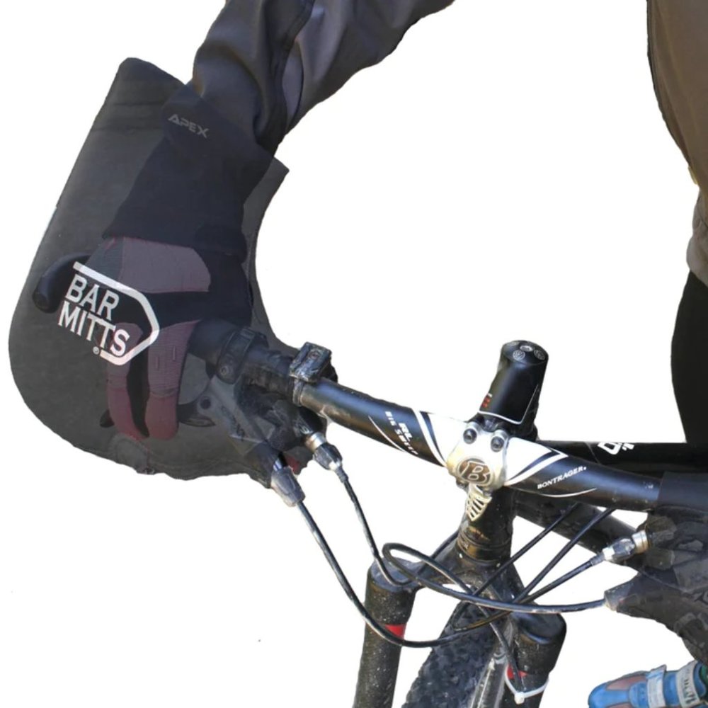 Black Cycling Drop Handlebar Mitts